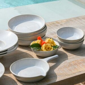 plat de service ceramique blanc 4