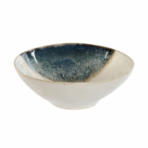 saladier en ceramique blanc degrade bleu 1