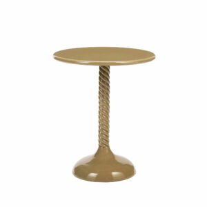 table d appoint en metal et bois tourne moutarde 1
