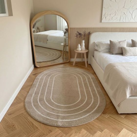 tapis ovale beige 120x170 5