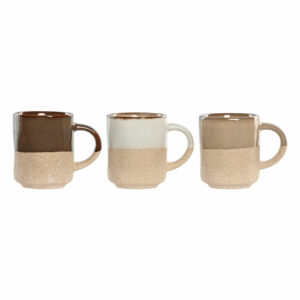 tasse a cafe expresso gres naturel marron blanc beige 1