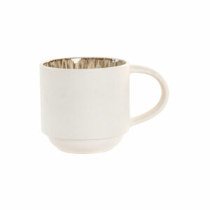 tasse ceramique blanc mat beige 1