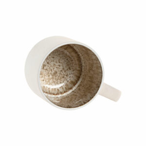 tasse ceramique blanc mat beige 2