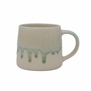 tasse en ceramique email coulure bleu 1
