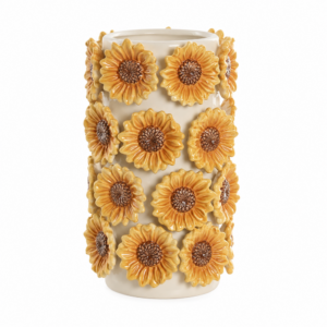 vase ceramique tournesols jaunes 1
