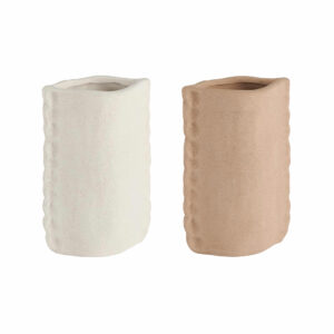 vase cylindrique en terre cuite brute