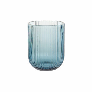 verre a eau bleu strie 2