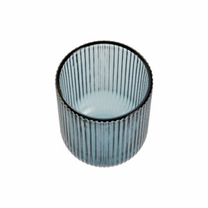 verre a eau bleu strie 3