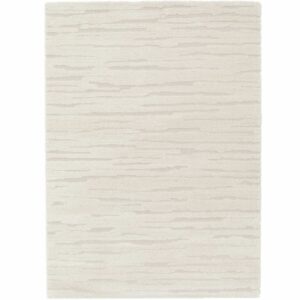 tapis epais ecru motif relief 1