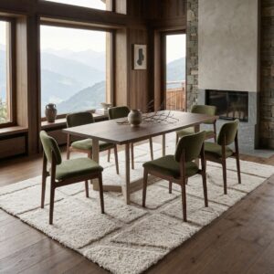 tapis epais ecru relief traits 6